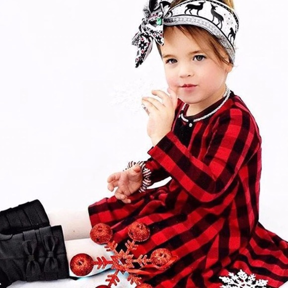 Buffalo Plaid Red Black High Lo Dress - Picture 3 of 8